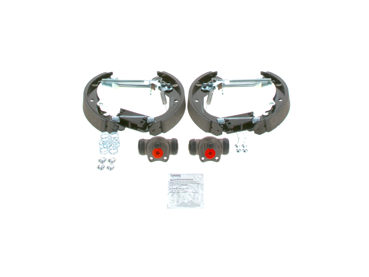 BOSCH 0 204 114 581 Zestaw do hamulców, hamulce bębnowe Opel Corsa S93 1.4 i 16V (F08, F68, M68) 86 KM