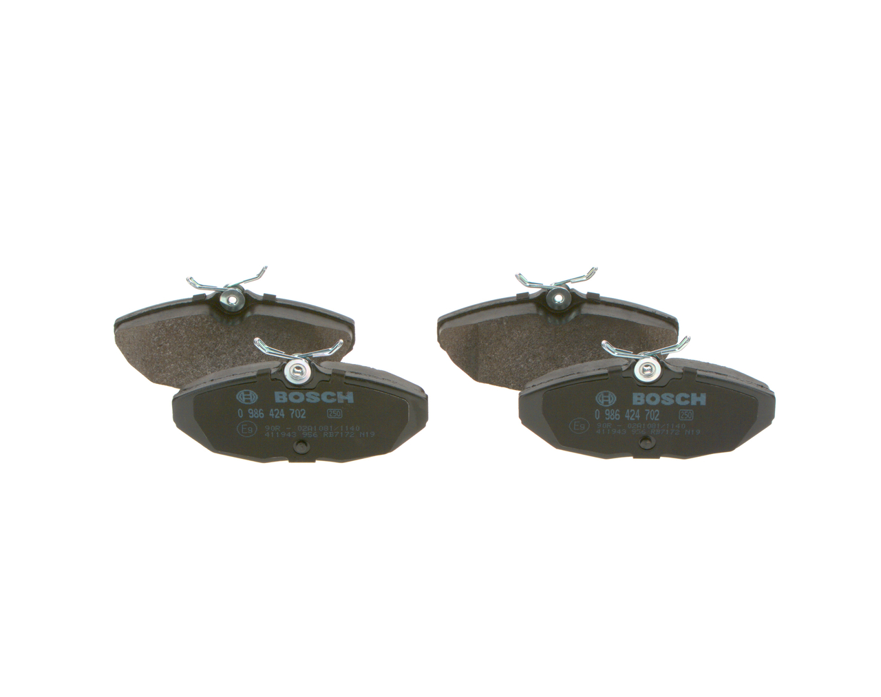 BOSCH 0 986 424 702 Tilbehørssæt bremsebakker 3.0 230 HK XR8