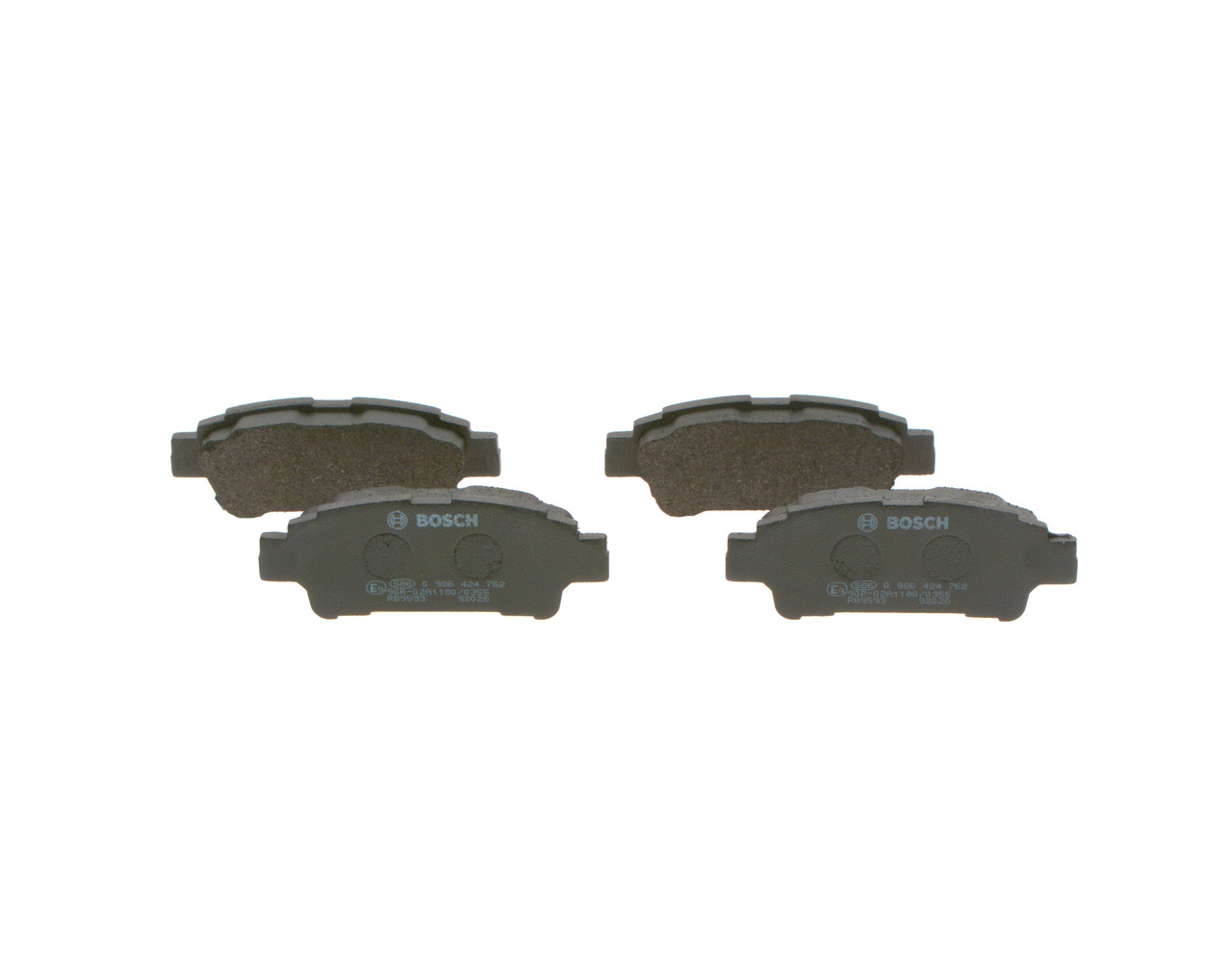 BOSCH 0 986 424 762 Τακάκια φρένων Toyota Avensis Verso M2 2.0 VVT-i (ACM20_) 150 PS 1AZ-FE