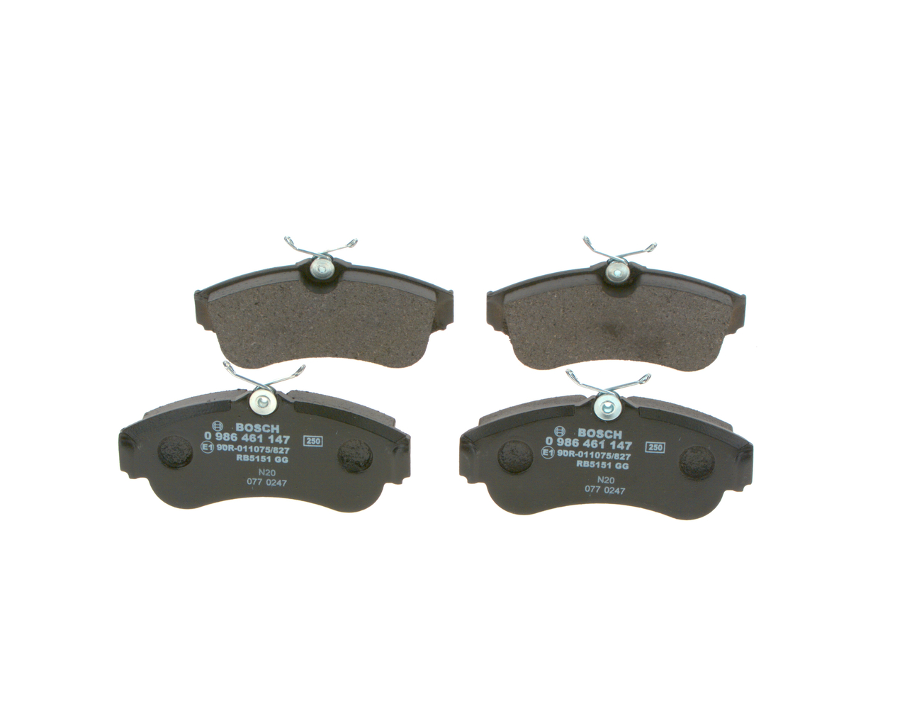 NISSAN BOSCH Σετ τακάκια 0 986 461 147