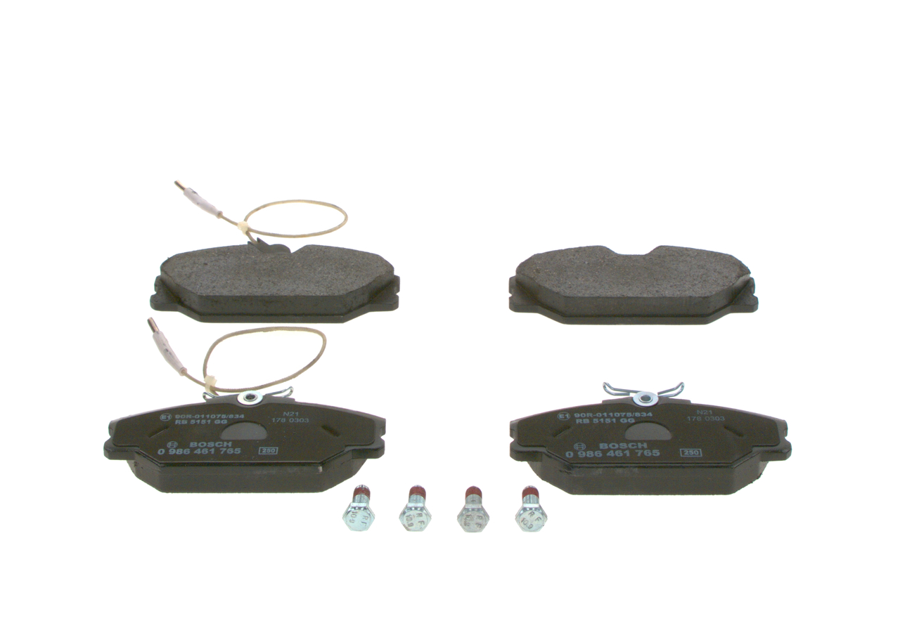 BOSCH 0 986 461 765 Bremseklodser Renault Megane Scenic 1.9 dT (JA0Y) 94 HK F8Q 784