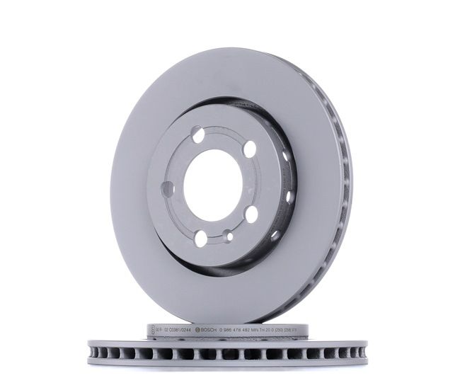 BOSCH 0 986 478 482 Dischi freno Audi A3 8l1 S3 quattro 224 CV BAM