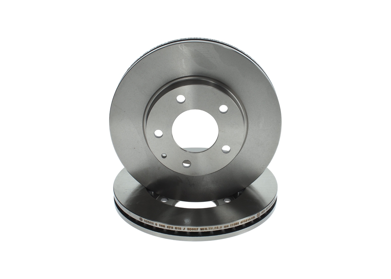BOSCH 0 986 479 016 Bremsscheiben Mazda 2 MPV 2.3 (LW3W) 141PS 2006