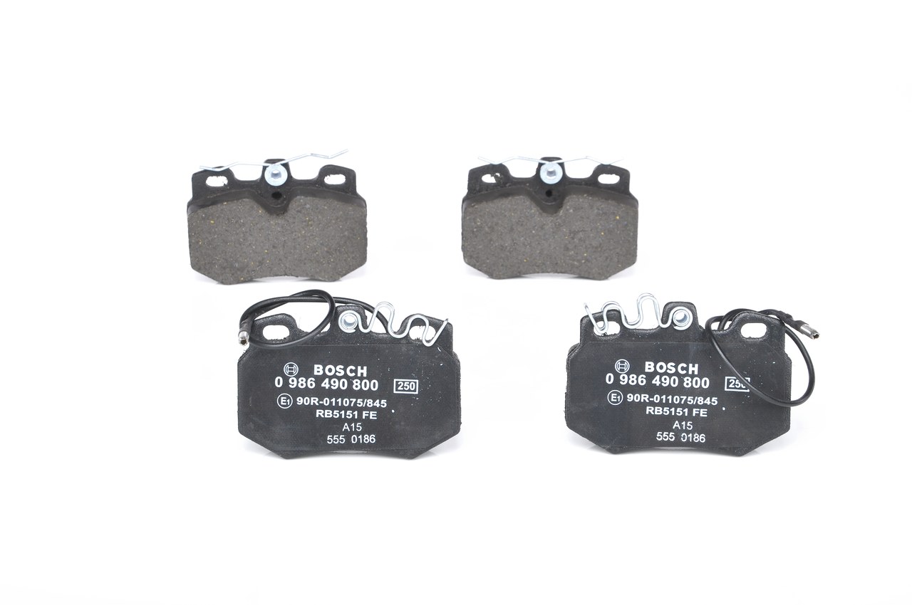 BOSCH 0 986 490 800 Τακάκια φρένων CITROËN C15 Φορτηγό πλατφόρμα / Σασσί (VDPD) 1.8 D 60 PS
