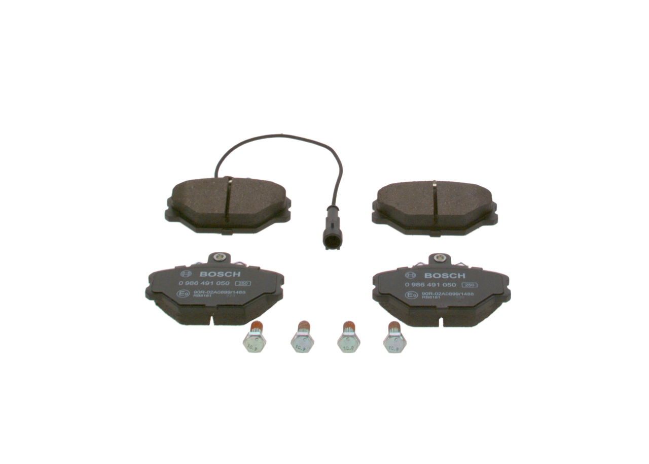 BOSCH 0 986 491 050 Τακάκια φρένων Fiat Tempra 159 1.6 i.e. 75 PS 159 A3.048