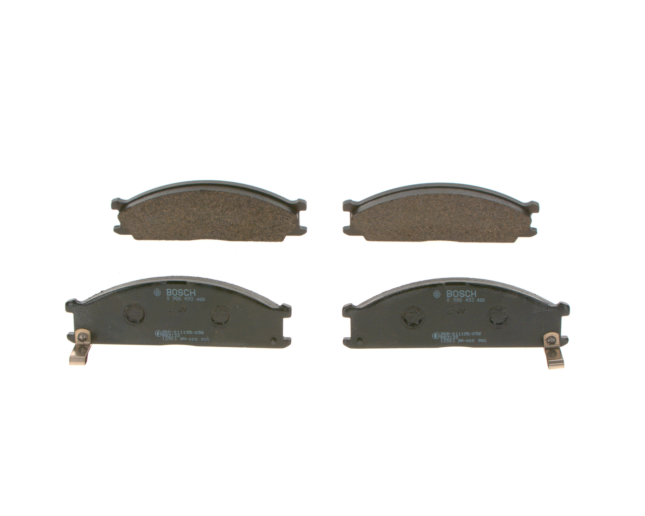 BOSCH 0 986 493 480 Bremsbeläge 2.4 133 PS
