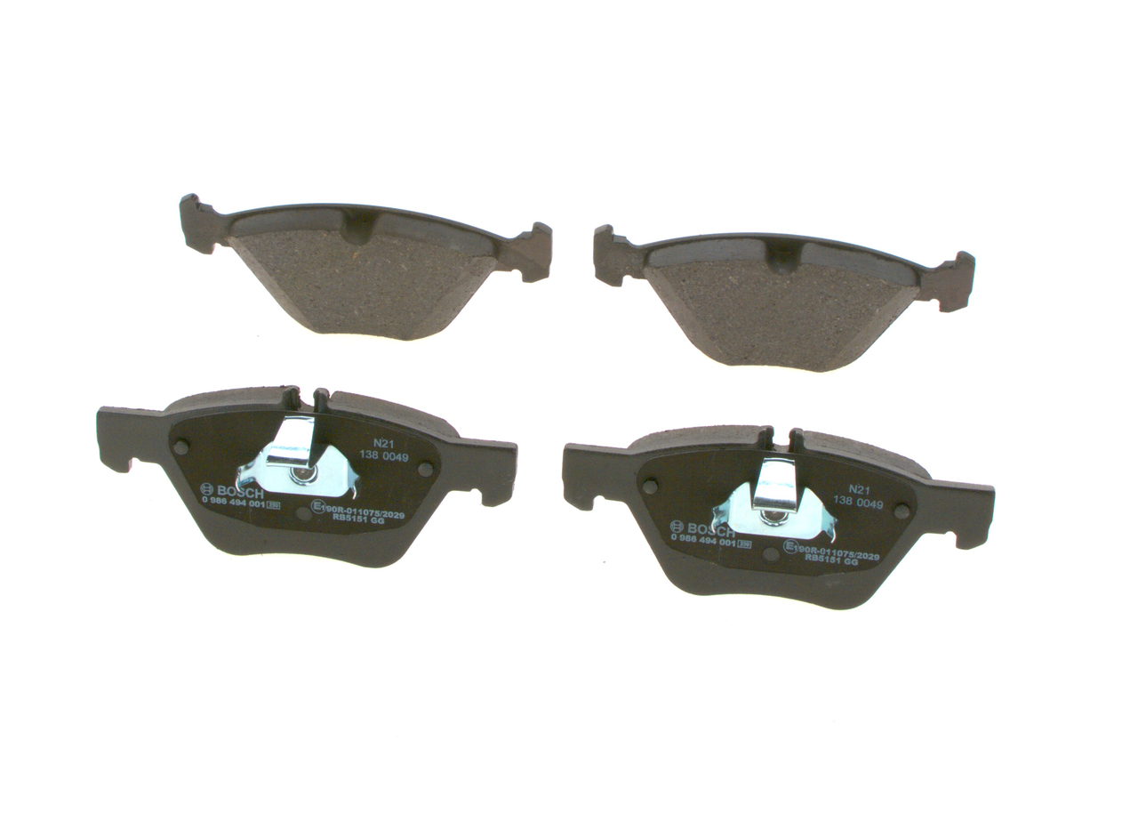 CHRYSLER BOSCH Bremsklötze 0 986 494 001