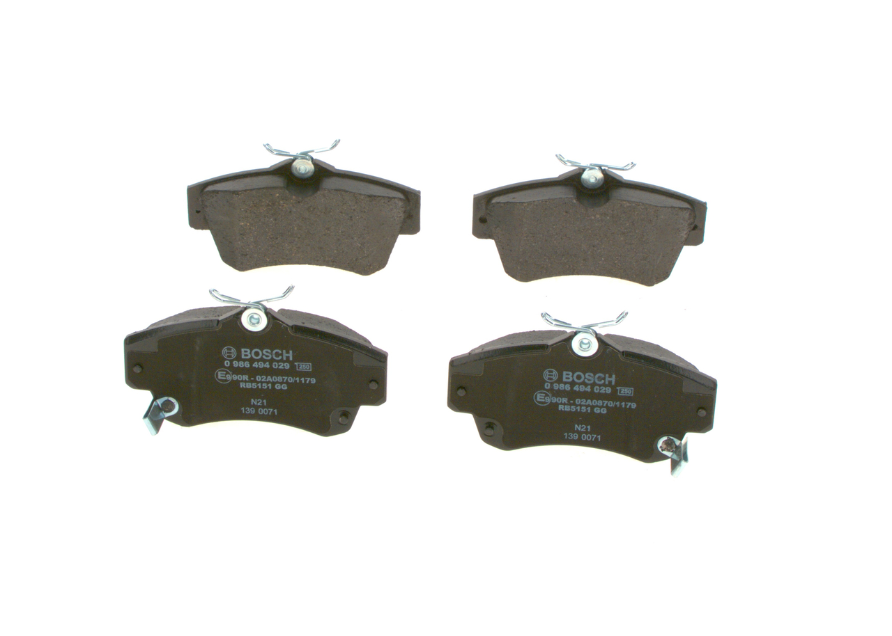 CHRYSLER BOSCH Bremssteine 0 986 494 029