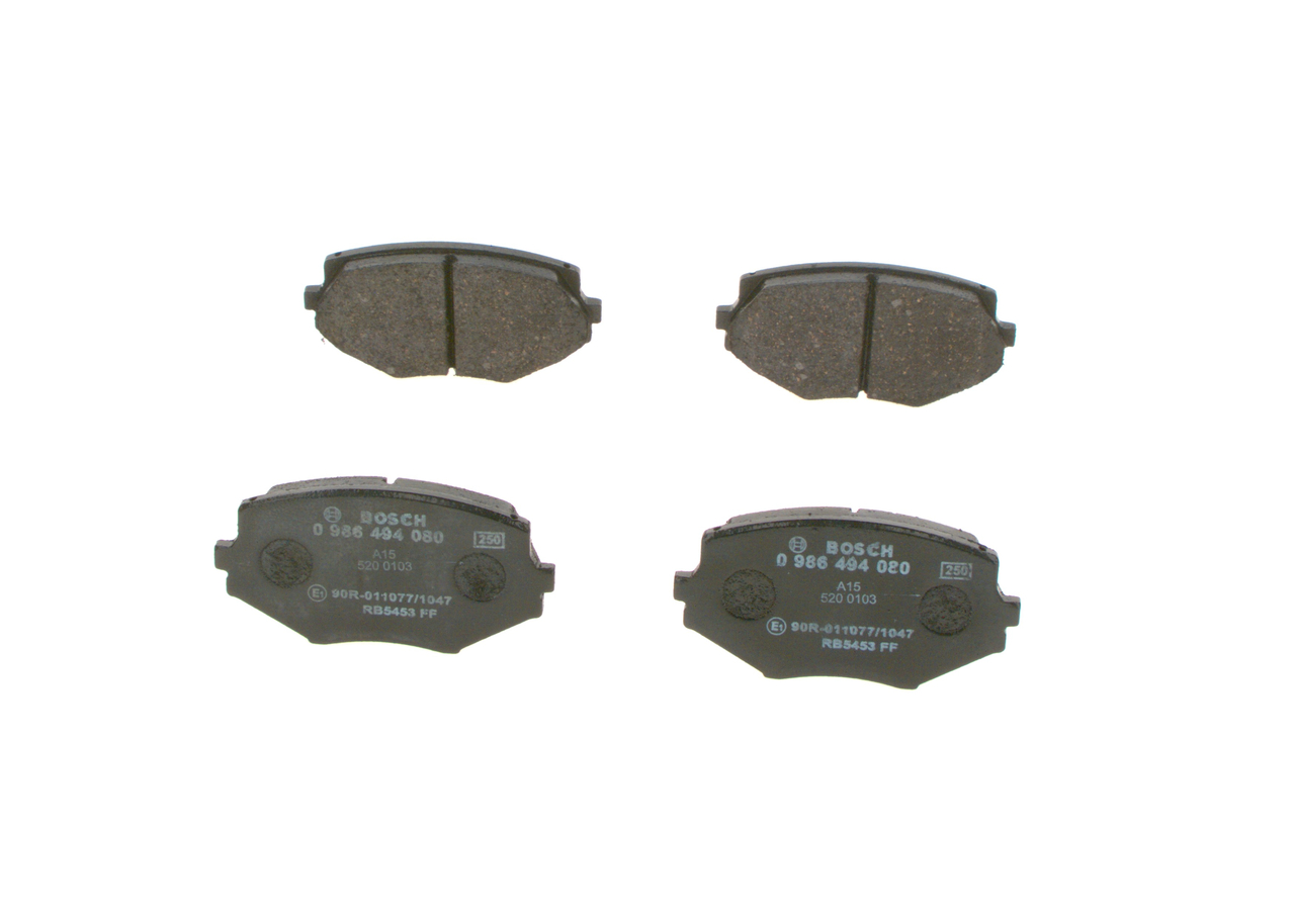 BOSCH 0 986 494 080 Bremseklosser Mazda MX 5 NB 1.8 (NB8C) 140 hk BP6J