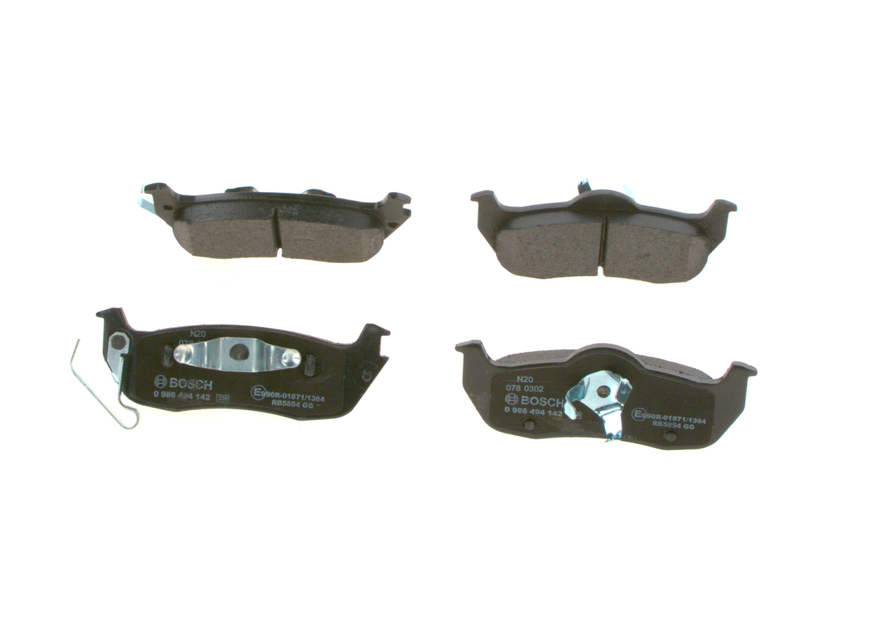 Comprar baratas E9 90R-02A1081/1364 Pastilhas com instruções de montagem, com chapa anti-ruído, com grampo do êmbolo de BOSCH