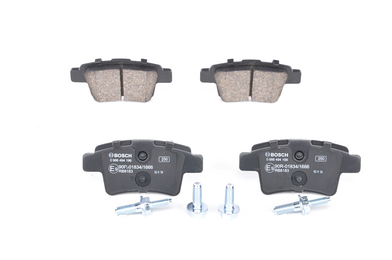 BOSCH 0 986 494 199 Τακάκια φρένων Citroen C4 Picasso 2 2.0 i 16V 143 PS