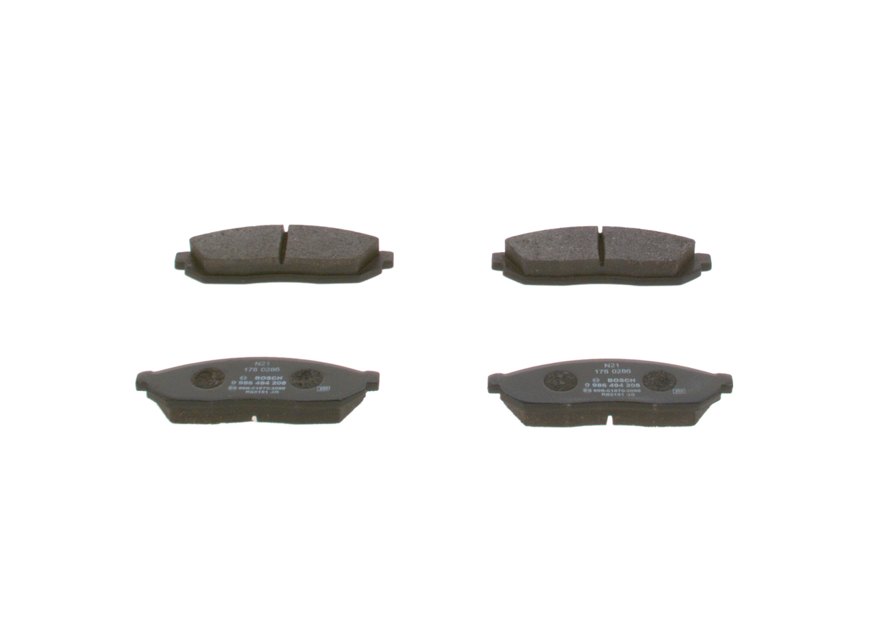 SUZUKI BOSCH Kit pastiglie freno 0 986 494 208