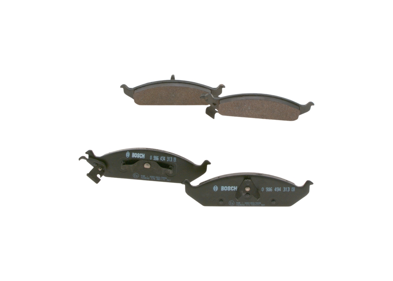 CHRYSLER BOSCH Bremsklötze 0 986 494 313