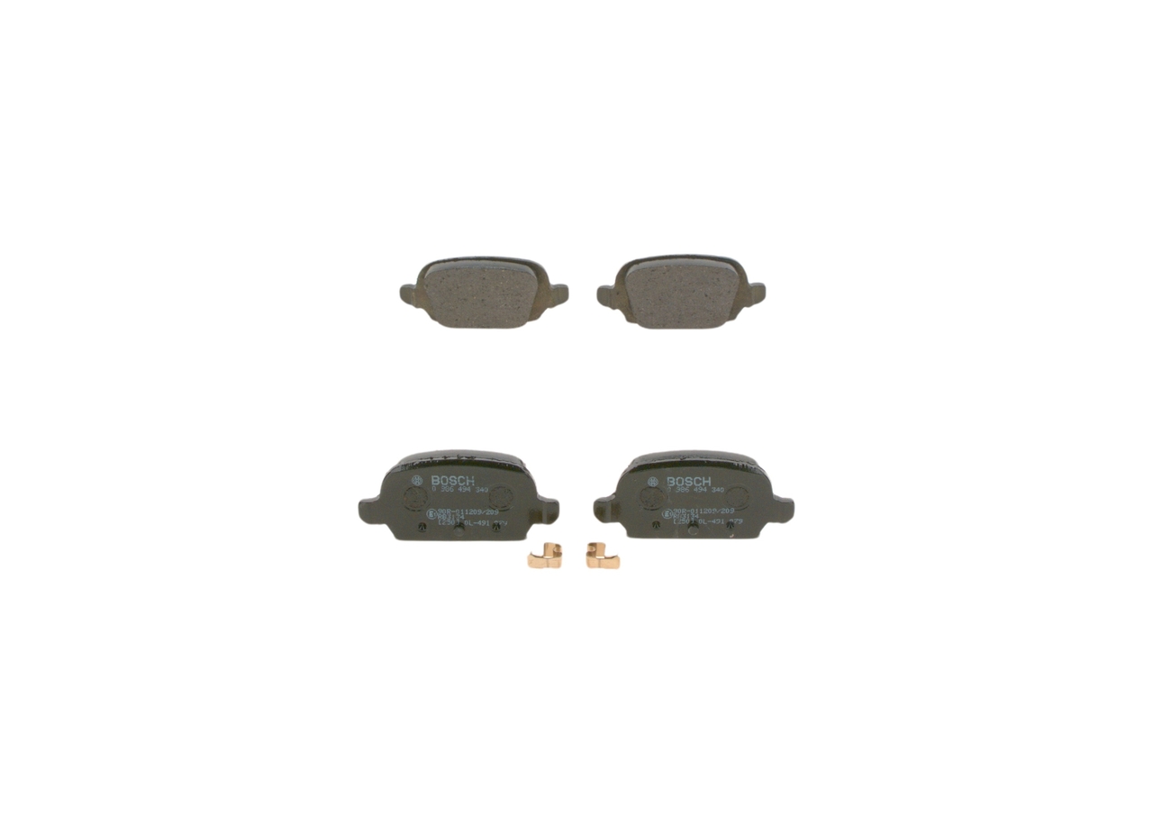 BOSCH 0 986 494 340 Jarrupalat, levyjarru Opel Corsa C 1.2 (F08, F68) 75 HV