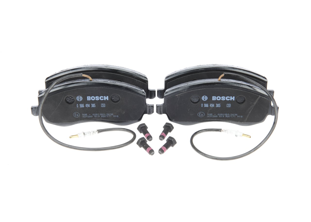 BOSCH 0 986 494 385 Τακάκια φρένων Fiat Ulysse 179 2.2 JTD 163 PS 4HR