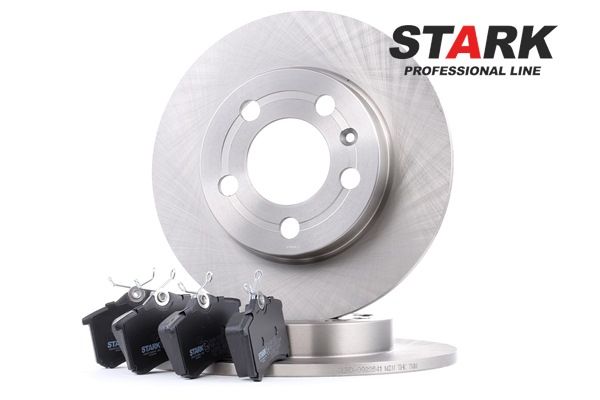 rendelés olcsó SKBK-1090352 Fék készlet, tárcsafék hátsótengely, Ø: 239mm, tele ől STARK 1001096, 1027640, 1027650