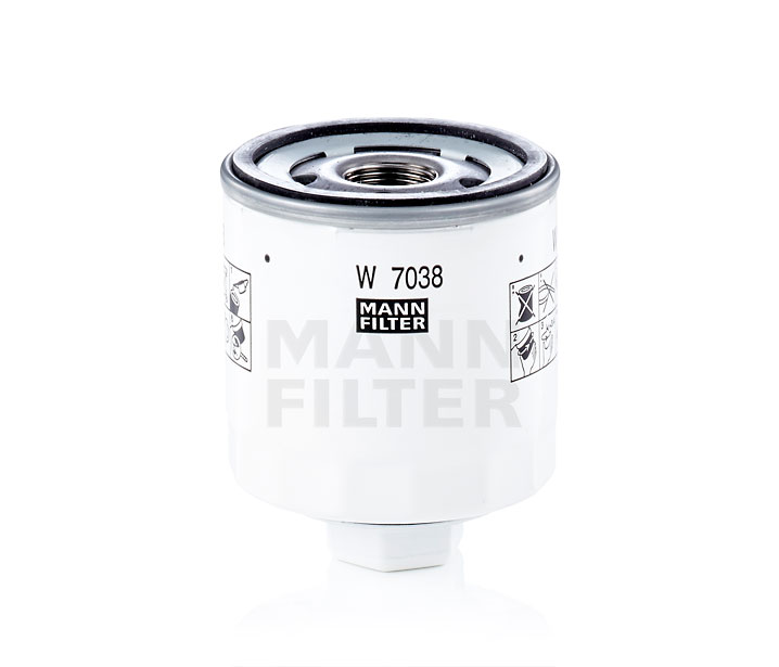 MANN-FILTER W 7038 Oil filter FORD Transit Mk7 Platform / Chassis (V363) 2.0 EcoBlue 4x4 130 hp YMR6