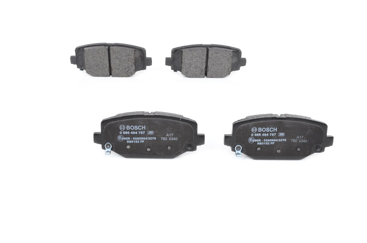 BOSCH 0 986 494 767 Bremseklosser FIAT Freemont (345) 2.0 JTD 4x4 163 hk 939 B5.000