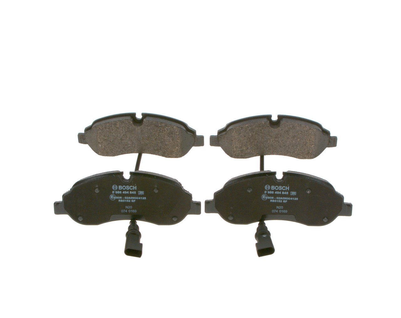 BOSCH 0 986 494 845 Brake pads FORD Transit Mk7 Platform / Chassis (V363) 2.0 EcoBlue 4x4 130 hp YMR6