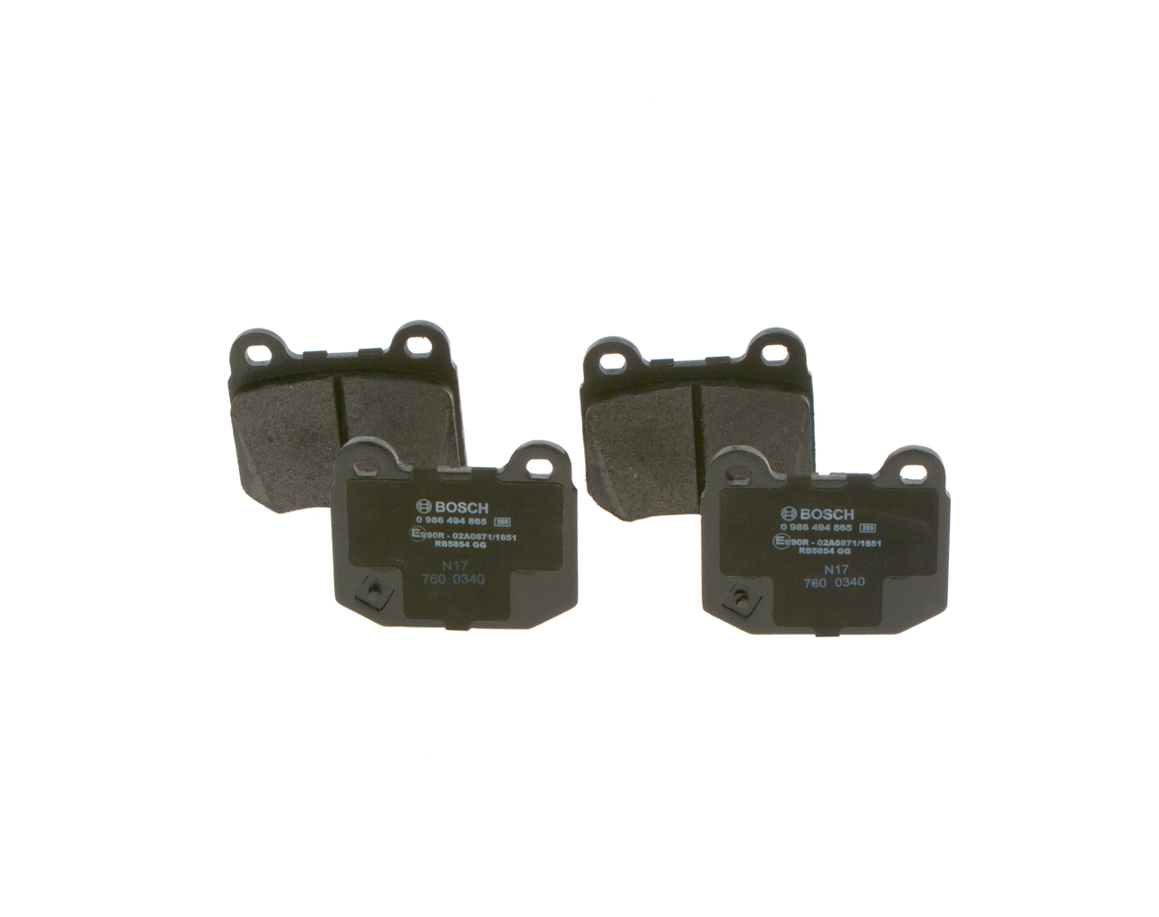 BOSCH 0 986 494 865 Bremseklodser Subaru Forester SJ 2.0 XT AWD (SJG) 241 HK FA20
