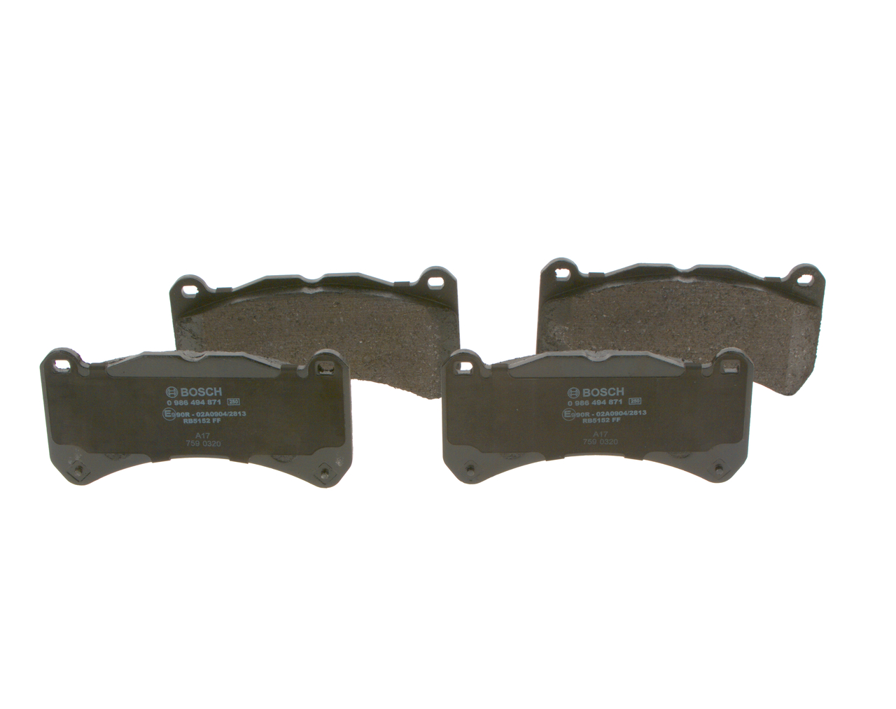 BOSCH 0 986 494 871 Pastiglie dei freni Lexus IS XE2 5.0 IS F 423 CV 2UR-GSE