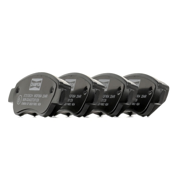 CHAMPION 573135CH Τακάκια φρένων Citroen C1 2 1.0 VTi 69 PS CFB (1KR)