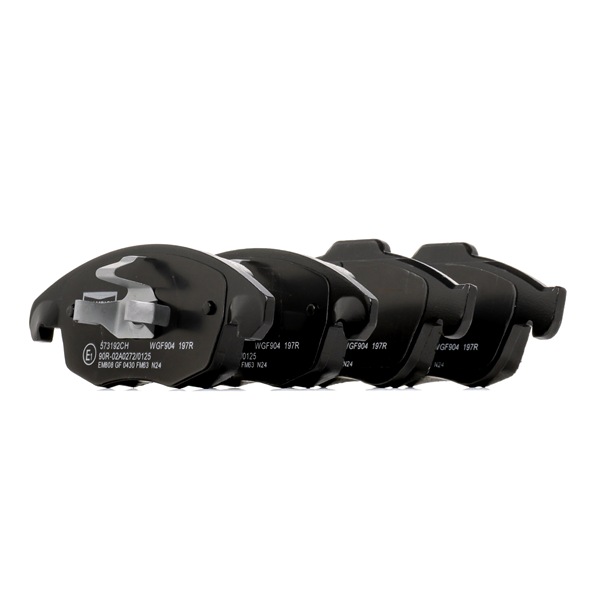 CHAMPION 573192CH Τακάκια φρένων DS DS4 / DS4 Crossback 1.6 BlueHDi 100 99 PS BHY (DV6FD)