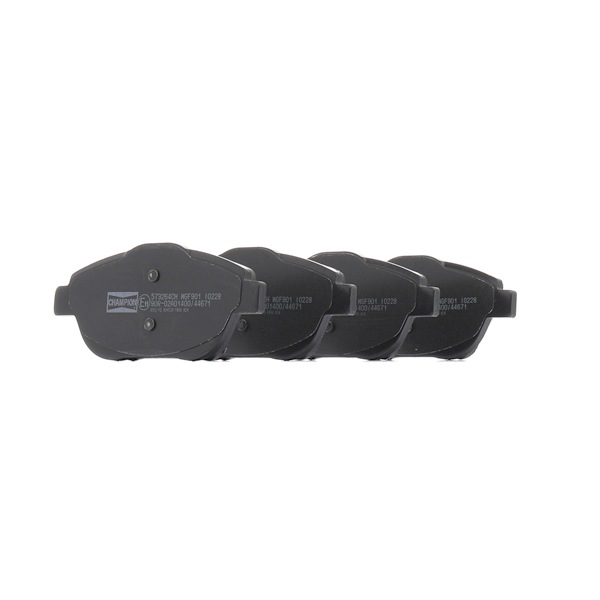 CHAMPION 573264CH Τακάκια φρένων DS3 Cabrio 1.2 VTi 82 82 PS HMZ (EB2F)