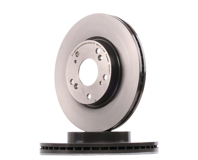 Köp billigt 09.A455.11 Bromsskivor ventilerad invändigt, Ø: 282mm, belagd, med skruvar från BREMBO