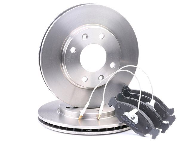 RIDEX 3405B0283 Set freni a disco Peugeot 106 1 1.4 75 CV KDX (TU3MC)