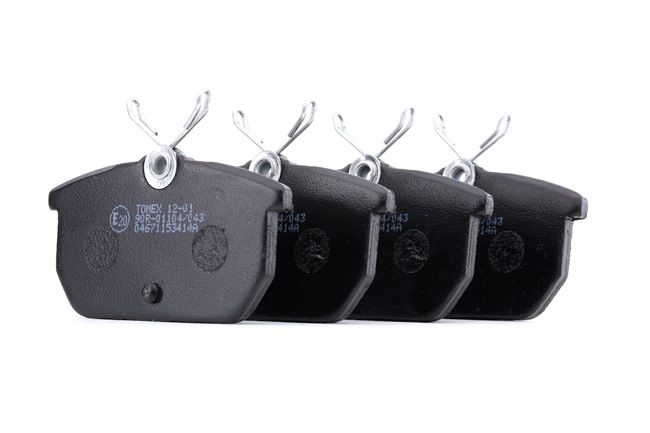 TOMEX brakes TX 12-01 Τακάκια φρένων Fiat Tempra 159 1.6 i.e. 75 PS 159 A3.048