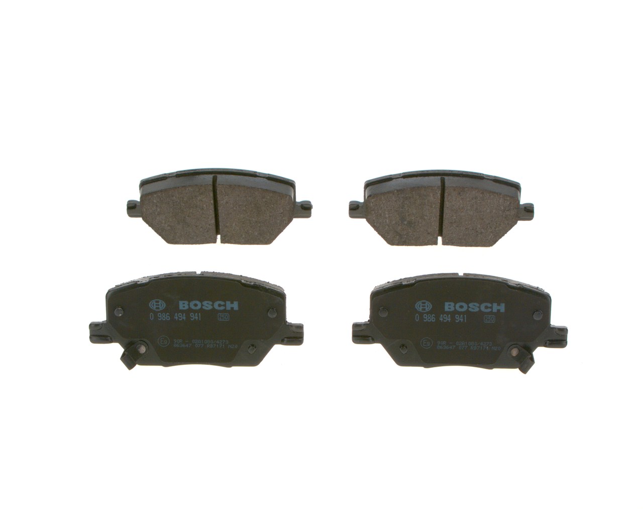 BOSCH 0 986 494 941 Bromsbackar 1.3 T-GDi 180 hk EYF