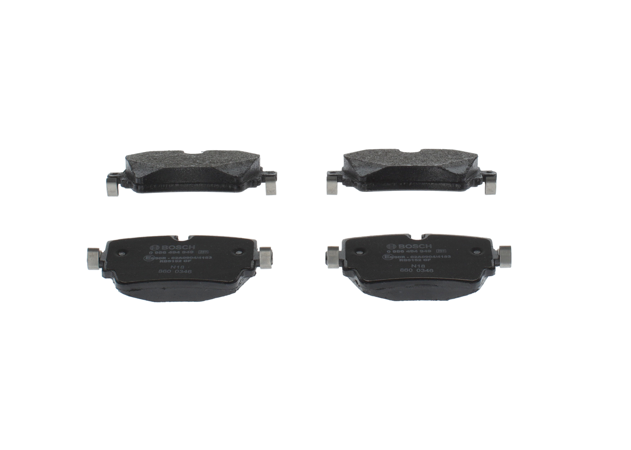 BOSCH 0 986 494 949 Jarrupalat Jaguar F Type Cabriolet 5.0 SCV8 SVR / SCV8 P575 R AWD 575 hv 508PS(AJ133)