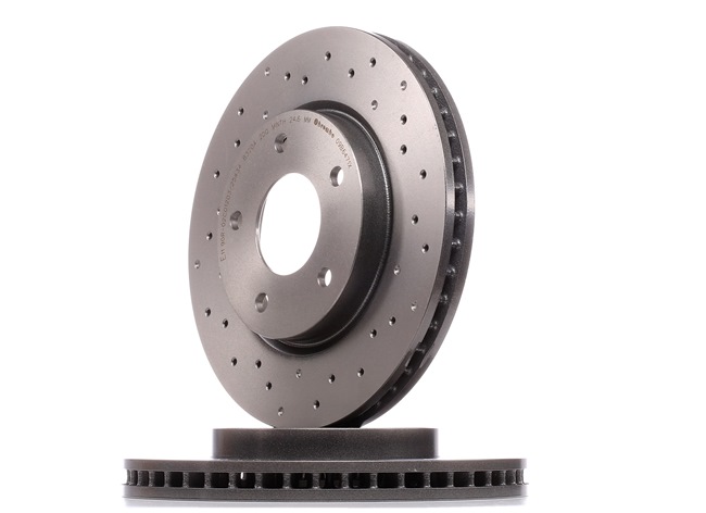 BREMBO 09.B647.1X Δισκόπλακες Mitsubishi Lancer 8 Sedan 1.8 Mivec 150 PS 4B10