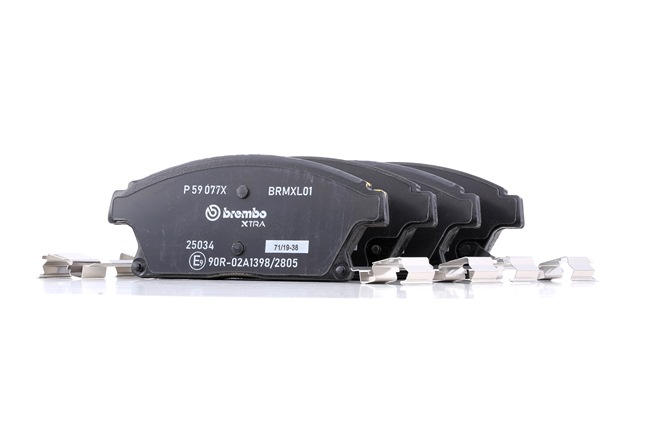 Comprar baratas 25036 Pastilhas com chapa anti-ruído, com acessórios de BREMBO 13412809, 13301234, 13412810, 13301234, 13412810, 13301234, 13412810