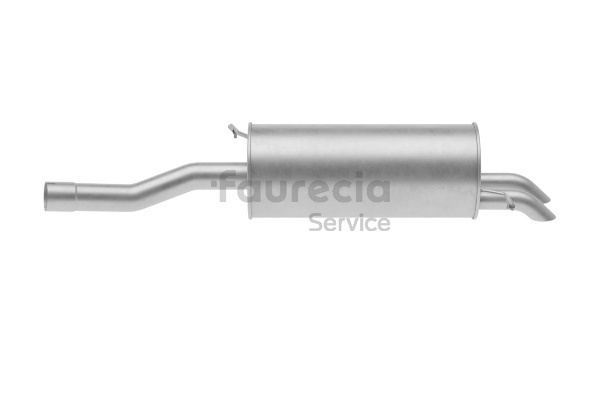 Faurecia FS15285 Bakre eksospotte Citroën C5 Stasjonsvogn 2.0 HDi 136 hk RHR (DW10BTED4)