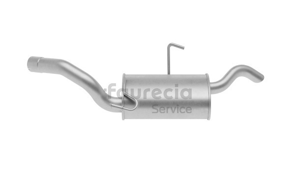 Faurecia FS15385 Bakre eksospotte Fiat Scudo Stasjonsvogn 2.0 JTD 94 hk RHX