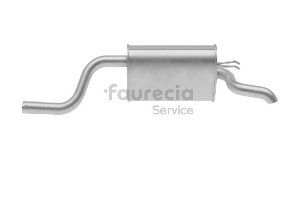 Faurecia FS25663 Bakre eksospotte Lancia Ypsilon 843 1.2 (843.AXA1A) 60 hk 188 A4.000