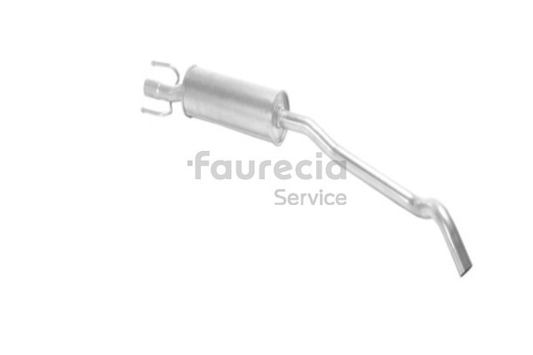 Faurecia FS40022 Középső kipufogó dob Opel Corsa B 1.7 D (F08, F68, M68) 60 PS 17 D (4EE1)