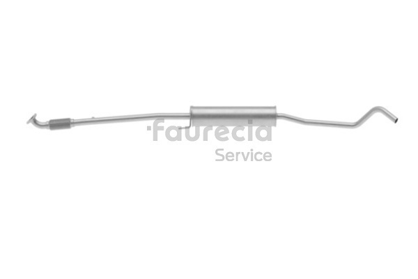 Faurecia FS40510 Mellomlyddemper Opel Corsa C 1.0 (F08, F68) 60 hk Z 10 XEP