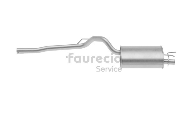 Faurecia FS55586 Bakre eksospotte Twingo c06 1.2 16V 75 hk D4F 702