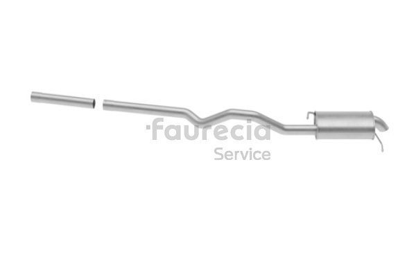Faurecia FS80747 Kipufogó dob VW Multivan T5 2.0 BiTDI 180 LE CFCA