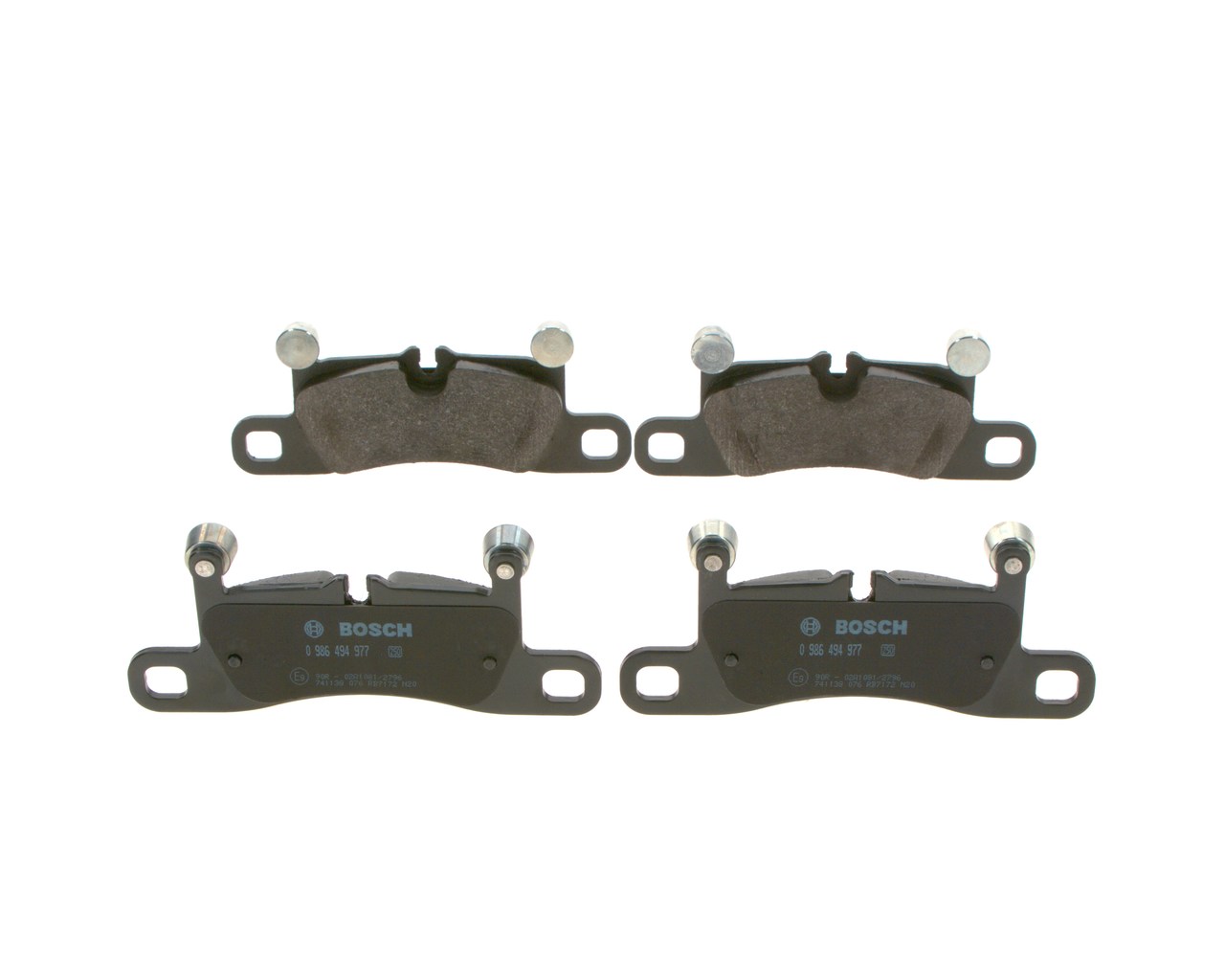 BOSCH 0 986 494 977 Jarrupalat Porsche Cayenne 9YA 4.0 Turbo AWD (9YACF1) 550 hv DCUA