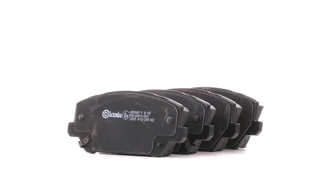 Kjøp billig 22857 Bremsekloss-sett med kolbleklips, med antihyle blikk, med tilbehør fra BREMBO