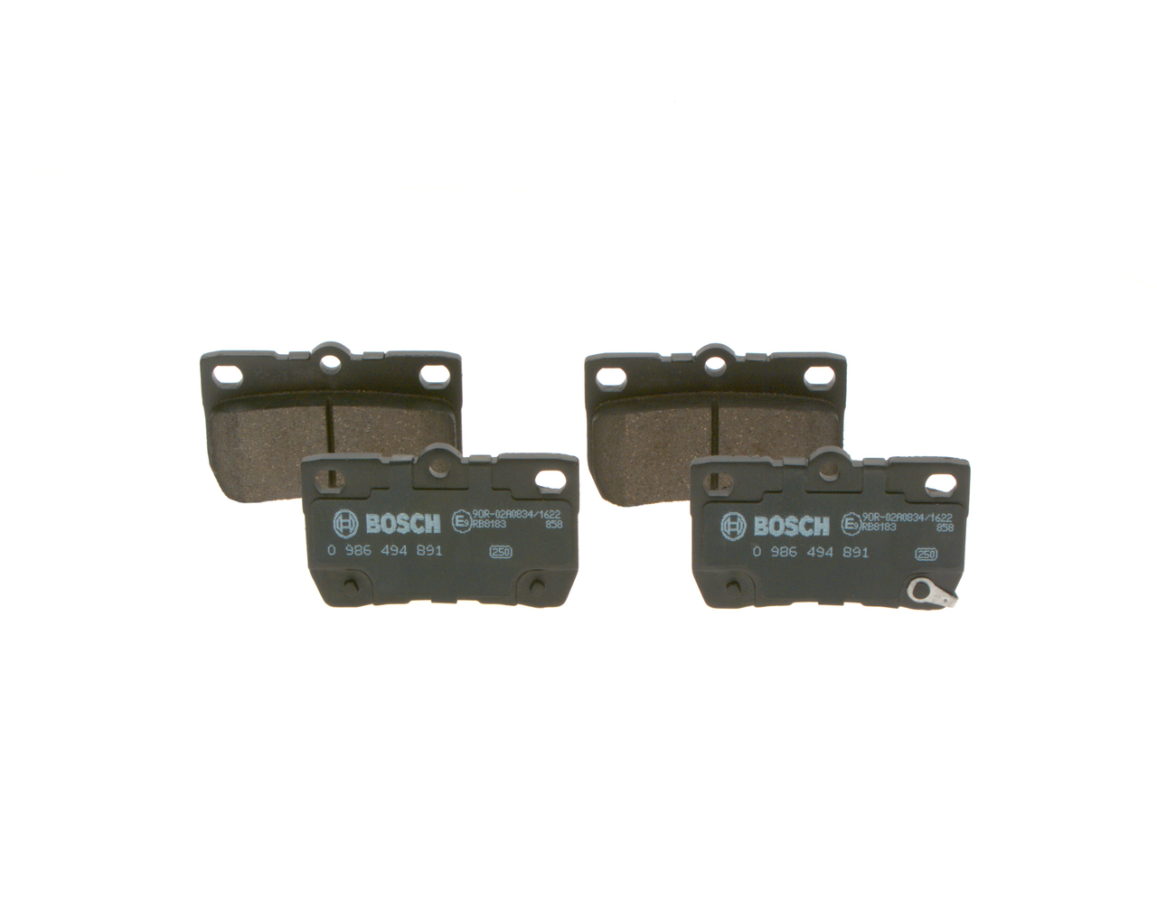 0 986 494 891 BOSCH Bremsbeläge