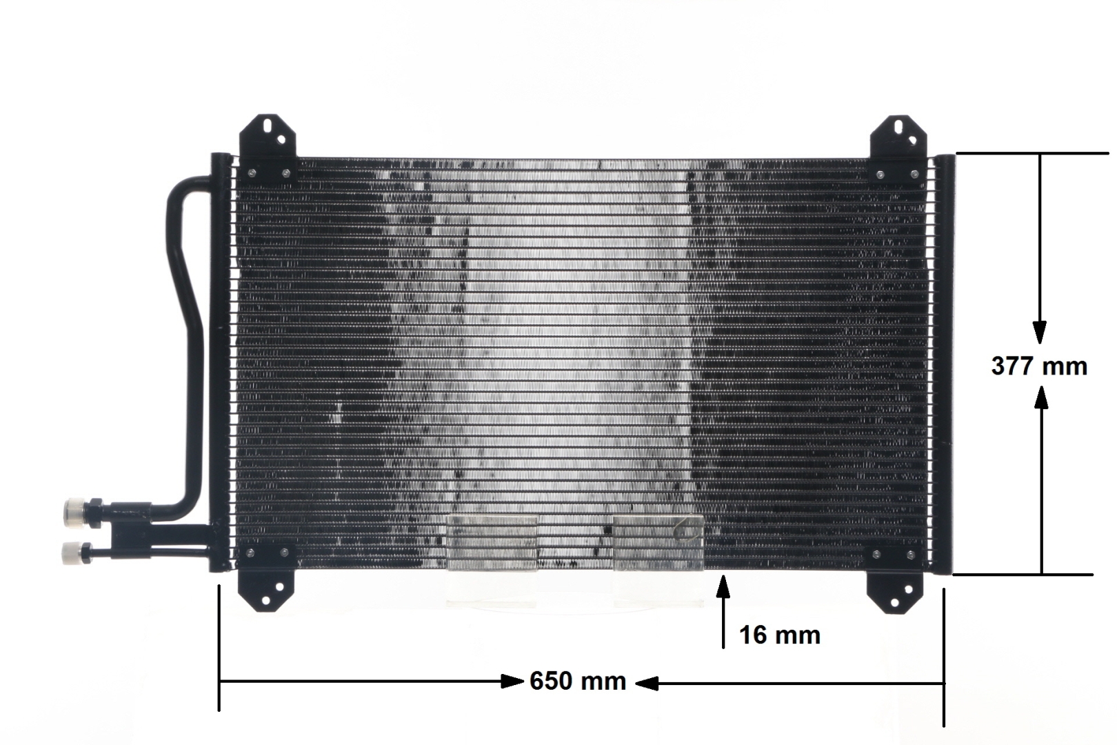 MAHLE ORIGINAL AC 207 000S Klimakondensator Mercedes Sprinter 3t 314 (903.071, 903.072, 903.073, 903.671, 903.672,... 143PS 2001