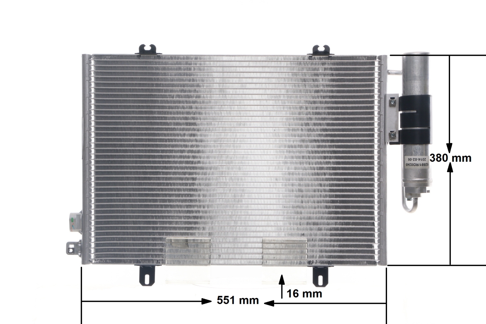 MAHLE ORIGINAL AC 221 000S Klímahűtő Renault Clio 2 1.0 54 LE D7D 760