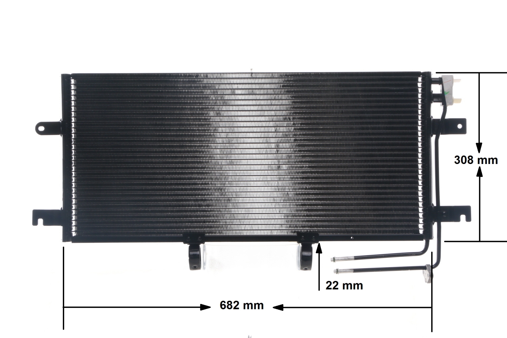 MAHLE ORIGINAL AC 332 000S Condensador de ar condicionado VW T4 Van 2.5 Syncro 110 cv ACU