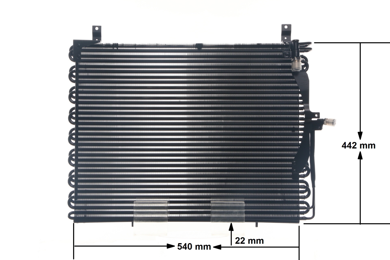MAHLE ORIGINAL AC 357 000S Condensor Mercedes E Class W124 E 300 3.0 Turbo diesel (124.133) 147 Pk OM 603.960
