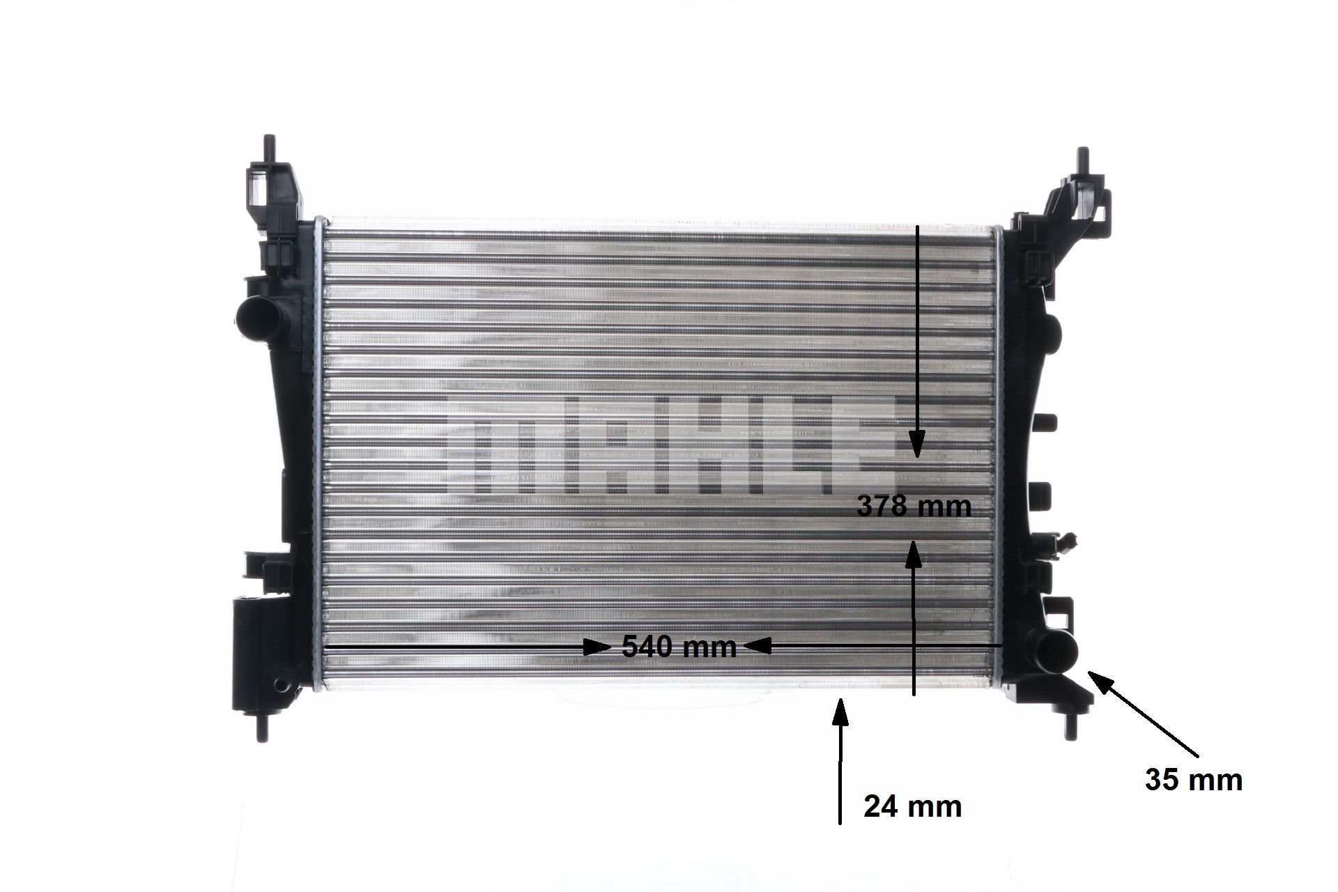 MAHLE ORIGINAL CR 1182 000S Køler VAUXHALL Corsavan Mk3 (D) (S07) 1.2 69 HK A 12 XEL